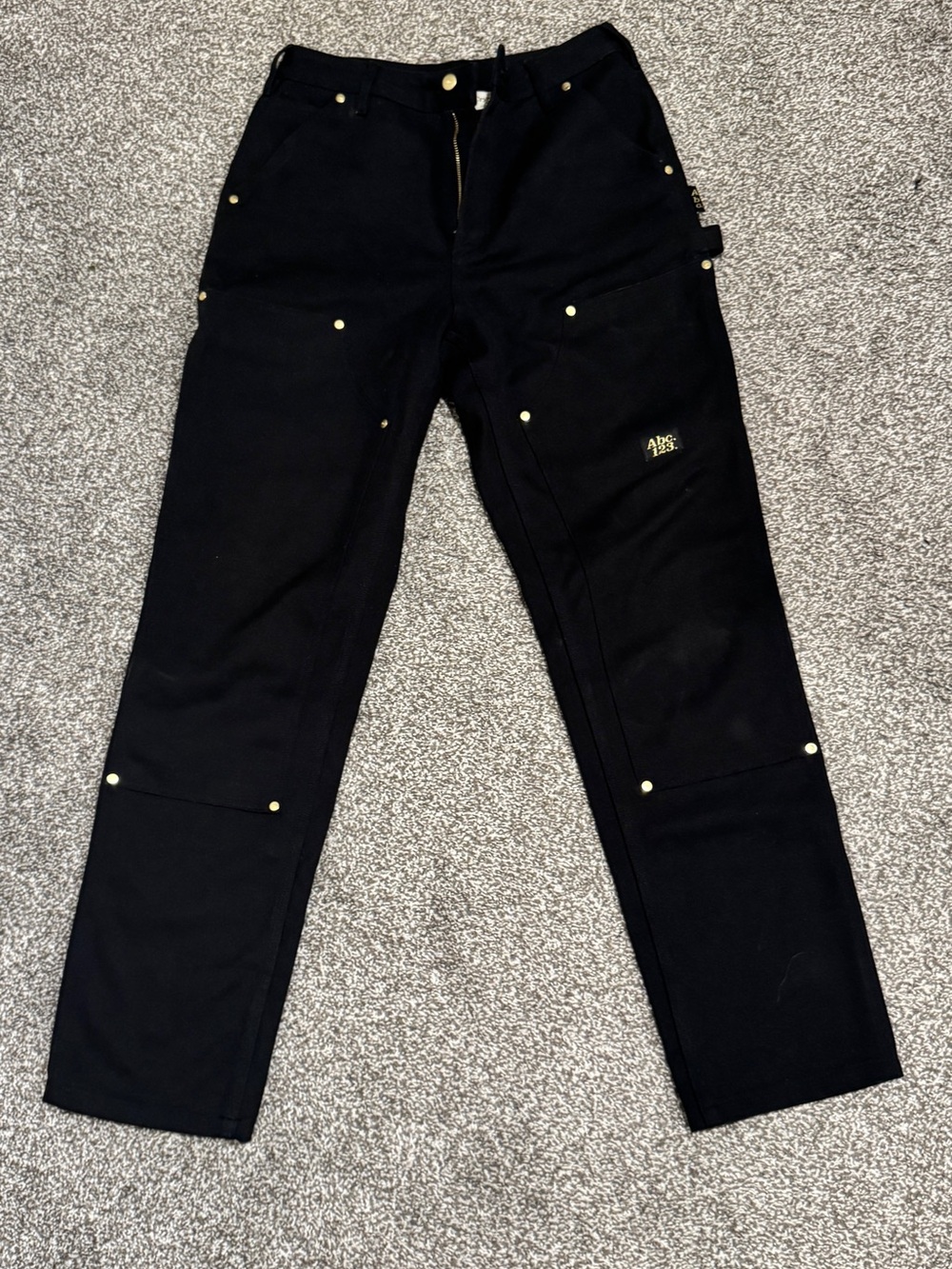 Advisory Board Crystal Black Pants with Gold Hardware